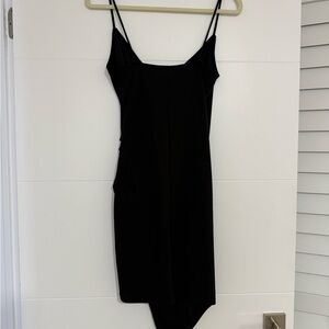 Elegant Black Spaghetti Strap Dress